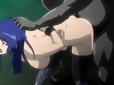 Злобные монстры сделали двойное проникновение хентай девчонке