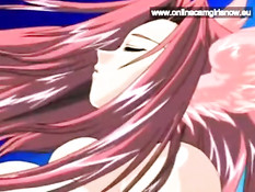 Симпатичная аниме брюнетка отсасывала у парня и трахалась раком