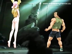 Симпатичная аниме брюнетка отсасывала у парня и трахалась раком