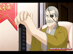 Молодой человек ебёт на полу аниме девку с огромными сиськами