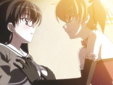 Похотливые хентай девчонки пристают к светловолосому пареньку