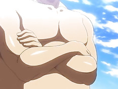 Сжимает большие сиськи хентай подружек и загоняет большой член