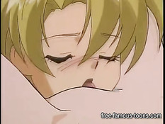 Блондинка лесбиянка трахает страпоном застенчивую хентай девку