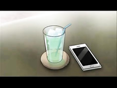 Развратные хентай блондинка и брюнетка трахают парня на кровати