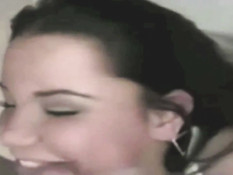 Сборник семяизвержений на лицо молодой брюнетки Tanner Mayes