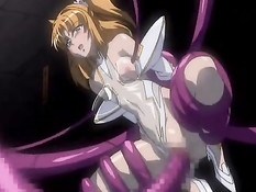 Щупальцы ночью обвивают и трахают сексуальных хентай девушек