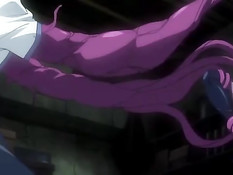 Щупальцы ночью обвивают и трахают сексуальных хентай девушек