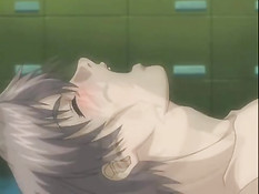 Возбуждённая хентай подруга повалила парня на пол и села на хуй