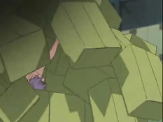 Возбуждённая хентай подруга повалила парня на пол и села на хуй