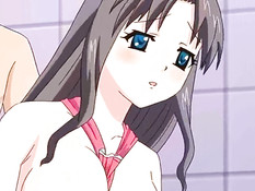 Милая хентай девушка отсосала в бассейне тренеру и дала в киску