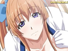 Грудастые хентай красотки дрочат член своими большими сиськами