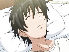 Грудастые хентай красотки дрочат член своими большими сиськами