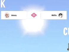 Аниме девушка подрочила воину хуй своими сиськами и дала в попу