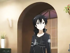 Аниме девушка подрочила воину хуй своими сиськами и дала в попу