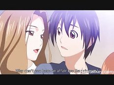 Отодрал на полу в позе раком и обкончал сисястую хентай девушку