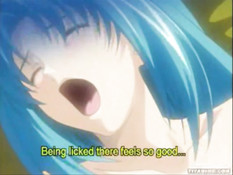 Хентай лесбиянки страстно целовались и тёрлись влажными кисками