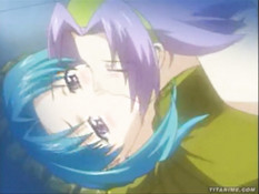 Хентай лесбиянки страстно целовались и тёрлись влажными кисками