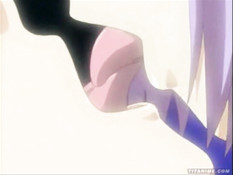 Хентай лесбиянки страстно целовались и тёрлись влажными кисками