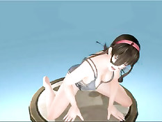 Сексуальные 3D девушки занимаются страстным лесбийским сексом