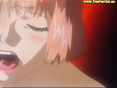 Похотливые мужики трахают хентай девчонку с короткой стрижкой