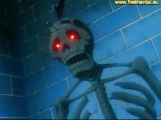 Похотливые мужики трахают хентай девчонку с короткой стрижкой