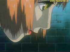 Похотливые мужики трахают хентай девчонку с короткой стрижкой