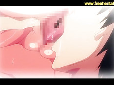 Сисястые хентай девки занимаются сексом с парнями и щупальцами