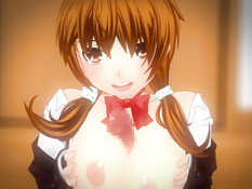 После хорошего отсоса хентай девку с хвостиками отодрали в киску