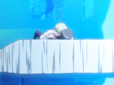 Молодая хентай брюнетка разделась догола и села на парня сверху