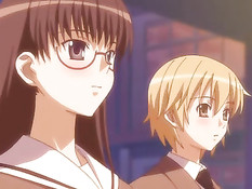 Молодая хентай брюнетка разделась догола и села на парня сверху