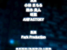 Очкастая хентай девка с косичками трахается с парнем в библиотеке