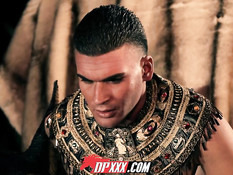 Кудрявая африканская девушка Skin Diamond трахается с фараоном