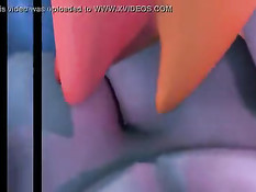 Аниме девушки пони с большими сиськами занимаются лесби сексом