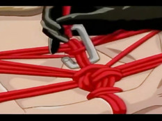 Связанной хентай блондинке пришлось отсасывать мужчине пенис