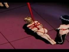 Связанной хентай блондинке пришлось отсасывать мужчине пенис