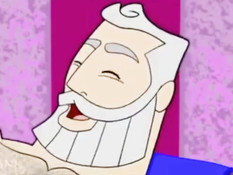 Спортивные мужчины занимаются любовью в мультфильме для геев