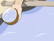 Спортивные мужчины занимаются любовью в мультфильме для геев