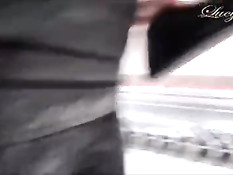 Блондинка Lucy Cat села в автомобиль и получила член в задницу