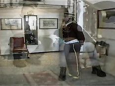 Двое мужчин трахают горячую сисястую брюнетку Karma Rosenberg