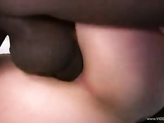 Чёрный приятель ебёт в анал девку с интимной стрижкой Bobbi Starr