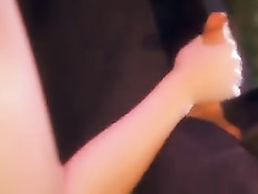 Сиськастая 3D брюнетка в сетчатых чулках трахается с монстрами