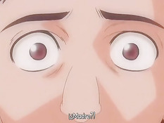 Похотливый мужик оттрахал и обкончал сисястую хентай брюнетку