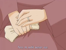 Похотливый мужик оттрахал и обкончал сисястую хентай брюнетку