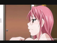 Студент отымел сисястую хентай учительницу с красными волосами