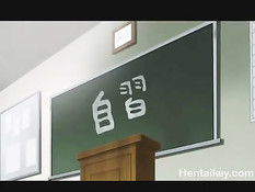 Студент отымел сисястую хентай учительницу с красными волосами