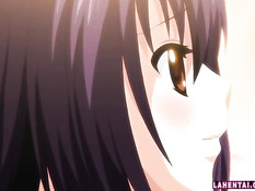 Парень вставил член в бритую писю аниме подруге в чёрных чулках