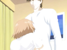 Разбуженная хентай подруга набросилась на парня и села на член