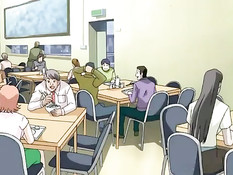 Разбуженная хентай подруга набросилась на парня и села на член