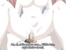 Разбуженная хентай подруга набросилась на парня и села на член