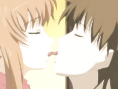 Разбуженная хентай подруга набросилась на парня и села на член